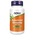 NOW American Ginseng 500 мг 100 веган капсул