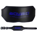 Пояс тяжелоатлетический BoyBo "Legend"  BBW700, Кожа, черно-синий