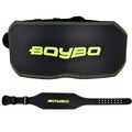 Пояс тяжелоатлетический BoyBo "Premium" BBW650, Кожа, черно-зеленый