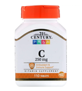 21st Century Vitamin C 250 мг 110 таб.