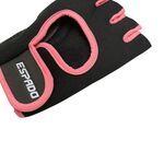 Перчатки для фитнеса ESPADO, ESD001, черно-розовые