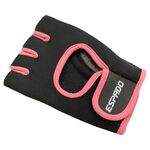 Перчатки для фитнеса ESPADO, ESD001, черно-розовые
