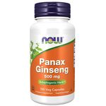 NOW Panax Ginseng 500 мг 100 веган капсул