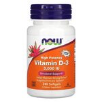 NOW Vitamin D3 2000 IU 240 мягких капсул