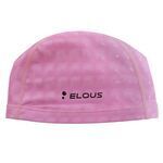Шапочка для плавания Elous с 3D эффектом EL002, полиуретан, розовая
