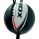 Груша пневматическая RDX на растяжках ч/б натуральная кожа