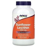 NOW Sunflower Lecithin Non-GMO 1200 мг 200 мягких капсул