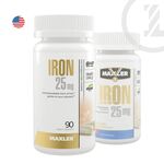 Maxler IRON 25 мг 90 веган капсул