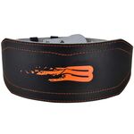 Пояс тяжелоатлетический BoyBo "Fire" BBW600, иск. кожа, черный