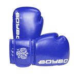 Перчатки боксерские BoyBo TITAN, IB-23 (одобрены ФБР), синий