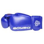 Перчатки боксерские BoyBo TITAN, IB-23 (одобрены ФБР), синий