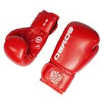 Перчатки боксерские BoyBo TITAN, IB-23 (одобрены ФБР), красный