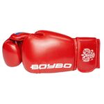 Перчатки боксерские BoyBo TITAN, IB-23 (одобрены ФБР), красный