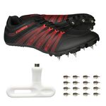 Шиповки беговые Fast Ingame INR-041, черно-красный