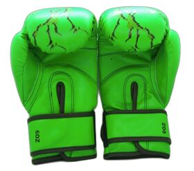Перчатки боксерские HULK green (детские, 3-10 лет) 6 Oz