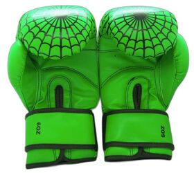 Перчатки боксерские Spider Man green (детские, 3-10 лет) 6 Oz