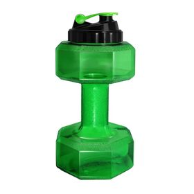 Бутылка-гантеля для воды БЕЗ ЛОГОТИПА (SN6010-Green-NO) 2200 мл зеленая