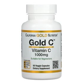 California Gold Nutrition - California Gold Nutrition Gold C Vitamin C 1000 мг 60 капс. - Арт. 001541 - Товар из Интернет-магазина ВКУС победы - магазин спортивного питания = 600 РУБ.