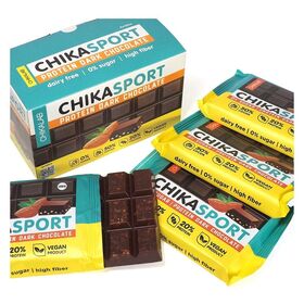 CHIKALAB ChikaSport Шоколад темный с миндалем 100 грамм