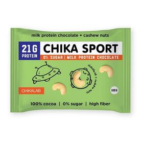 CHIKALAB ChikaSport Шоколад молочный с кешью 100 грамм