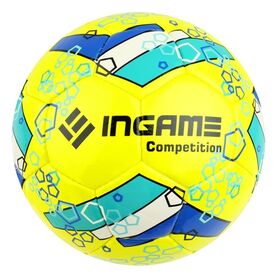 Мяч футбольный INGAME COMPETITION IFB-102 №5, цвет желтый, зеленый