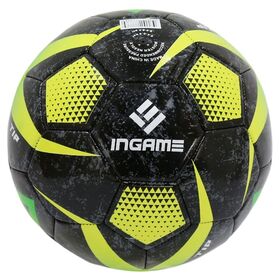 Мяч футбольный INGAME TIP №5, цвет черный, желтый