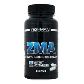 Ironman ZMA Zn + Mg + Vitamin B6 (Цинк Магний аспартат) 60 капс.