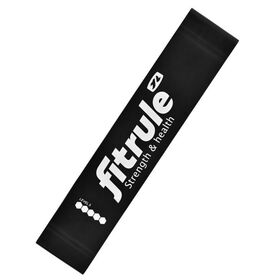 Фитнес-резинка для ног FitRule, нагрузка до 12 кг, цвет черный