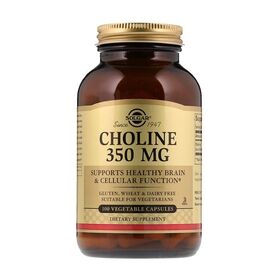 Solgar Choline (Холин) 350 мг 100 растительных капсул