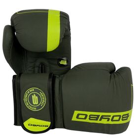 Перчатки боксерские BoyBo Fusion BG-092, серо-зелёный