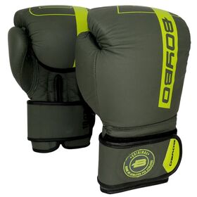 Перчатки боксерские BoyBo Fusion BG-092, серо-зелёный