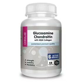 CHIKALAB Glucosamine Chondroitin with MSM Collagen 60 таб.
