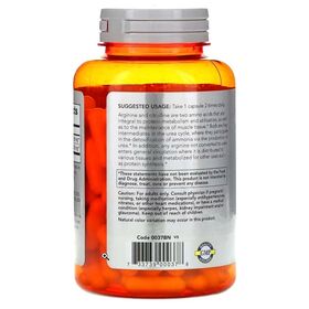 NOW Arginine & Citrulline 500 мг/250 мг 120 веган капсул