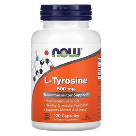 NOW L-Tyrosine 500 мг 120 капсул