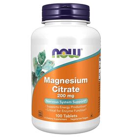 NOW Magnesium Citrate 200 мг 100 таблеток