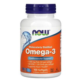 NOW Omega-3 1000 мг 100 мягких капсул