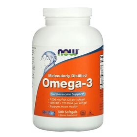 NOW Omega-3 1000 мг 500 мягких капсул