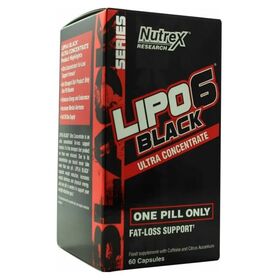 Nutrex Lipo 6 Black Ultra Concentrate (One Pill Only) Fat-Loss Support (International) 60 капсул