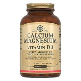 Solgar Calcium Magnesium with Vitamin D3 150 таблеток