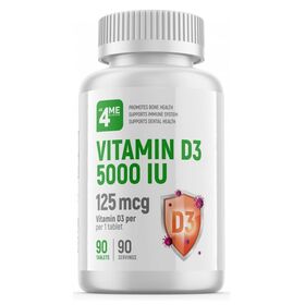 all4ME Nutrition Vitamin D3 5000 IU 90 таблеток