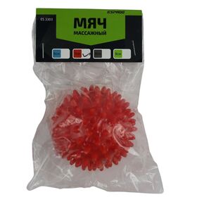 Мяч массажный ESPADO 7 см, ES3303 красный