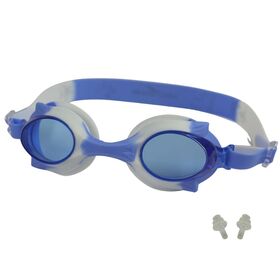 Очки для плавания Elous YG-1500 бело-голубые