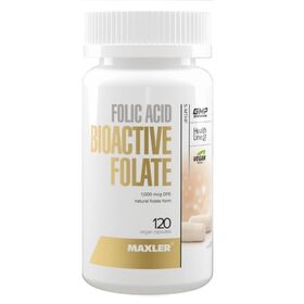 Maxler Folic Acid Bioactive Folate 5-MTHF 120 веган капсул