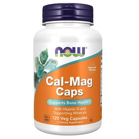 NOW Cal-Mag Caps 120 веган капсул