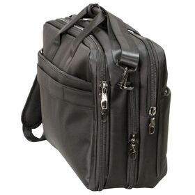 Портфель-сумка с расширением ARISTOCRAT 2415 BLACK, под ноутбук до 17"
