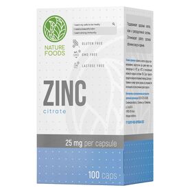 Nature Foods Zinc Citrate 100 капсул