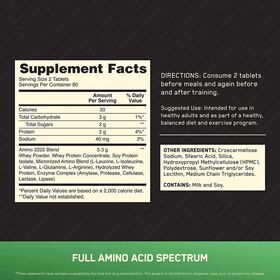 Optimum Nutrition Superior Amino 2222 tablets 160 таблеток