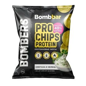 BombBar BOMBERS PRO Chips Протеиновые чипсы 50 грамм
