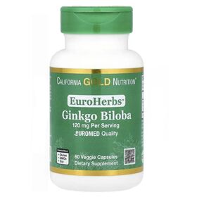 California Gold Nutrition Ginkgo Biloba 120 мг 60 веган капсул