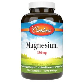 Carlson Labs Magnesium 350 мг 180 капсул
